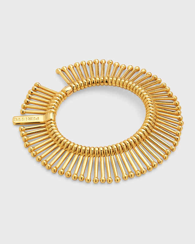 18K Yellow Gold Guitar Full Moon Ring